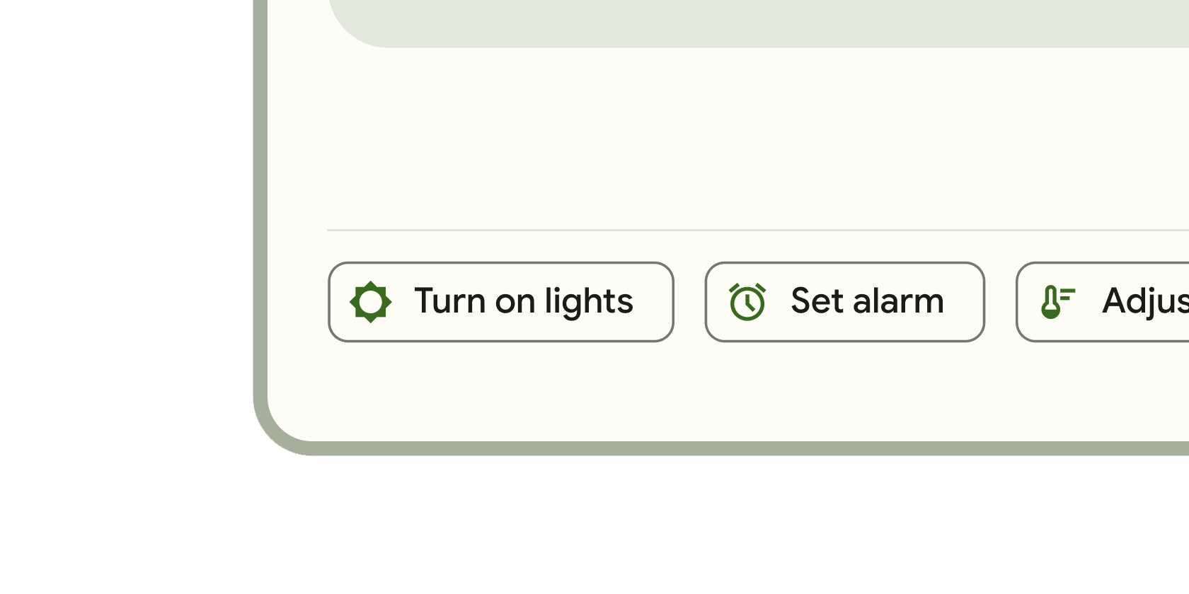 Rendered example of the Chip Material widget.